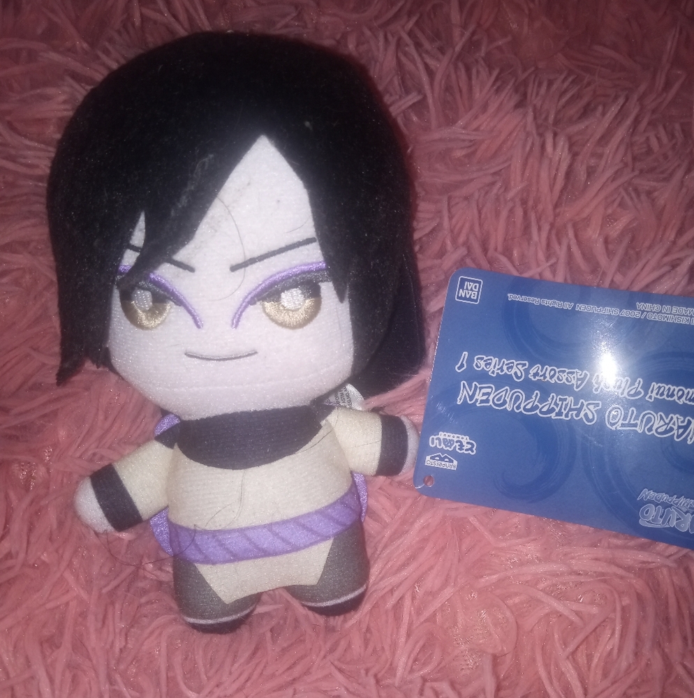 Anime Character Plush Toy - Black and Purple